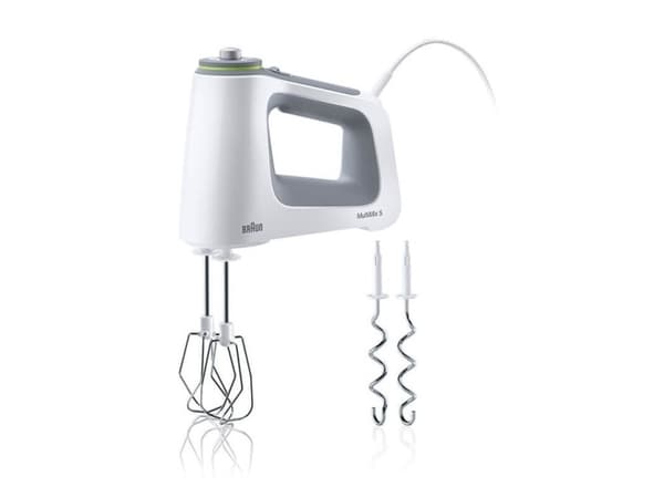 Braun MultiMix 5 HM 5100 WH - Handmixer - 750 W - vit / grå