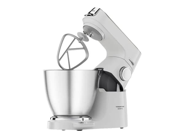 Kenwood KVL65.001.WH, Seisova tehosekoitin, Valkoinen, Sekoitus, 7 L, Metalli, Ruostumaton teräs