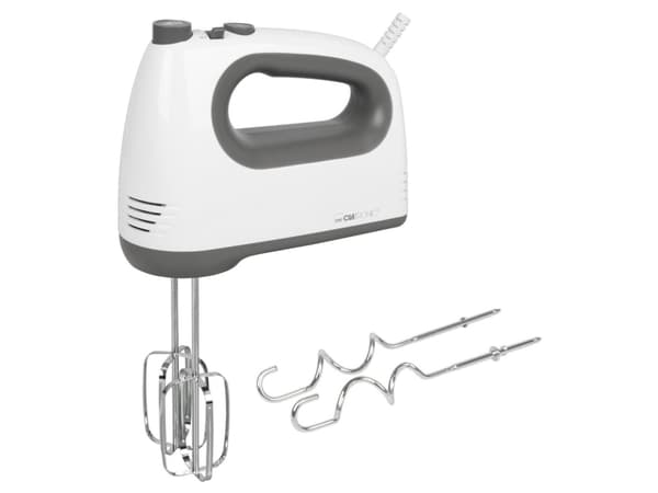 Clatronic HM 3775 - Håndmikser - 400 W - hvit/grå