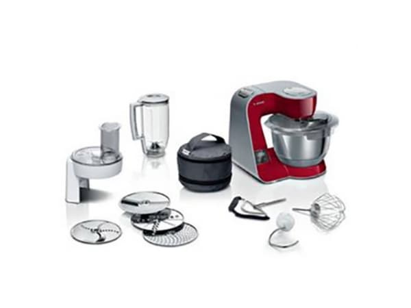 Bosch MUM5 MUM5X720 - Kjøkkenmaskin - 1000 W - dyp rød/sølv