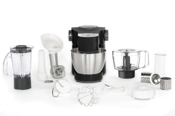 Tefal Wizzo QB3198, 4 l, Svart, Rostfritt stål, Röra, 1 l, Blanda, Hackning, Skärande, Mala, Knådning, Mixning, 2,7 l