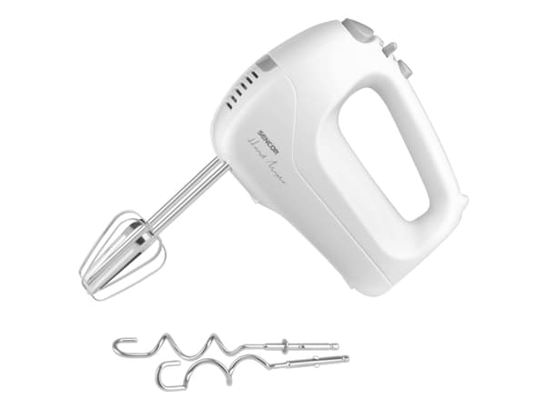 Sencor SHM 5400WH, Håndmikser, Hvit, Elte, Miksing, 1,2 m, Knapper, Jekk, 200 W