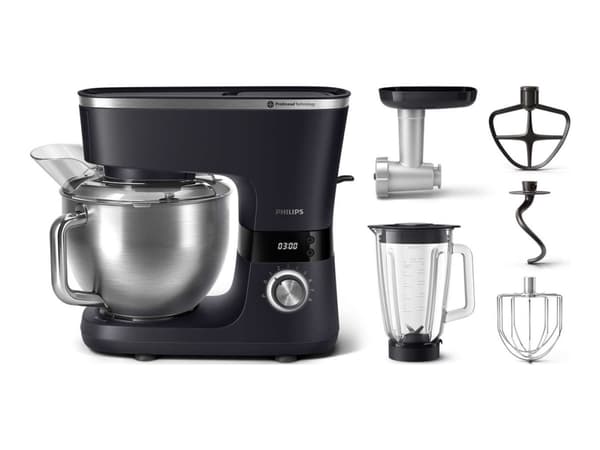 Philips HR7962/21, 5,5 L, Musta, Ruostumaton teräs, Lasi, LED, 1000 W
