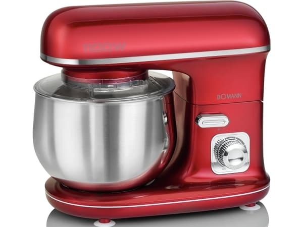 Bomann KM 6010 CB, 5 l, Rød, Rustfritt stål, Rotasjon, 3 kg, Rustfritt stål, 1100 W