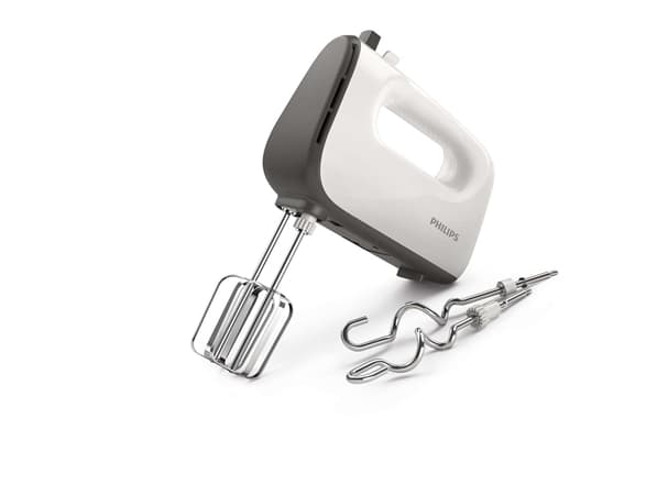 Philips 5000-serien 450 W, 5 hastigheter + turbo, kashmir/grå, mixer, Handmixer, Vit, 1,2 m, Kina, Grå, Akrylnitrilbutadienstyren