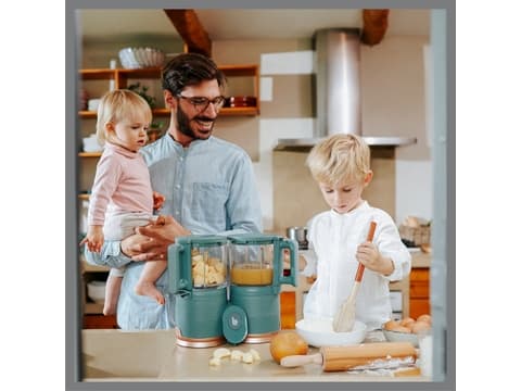 BabyMoov Nutribaby Glass, 0,3 l, Grå, Knapper, Glass, Polypropylen (PP), Industrial Grey