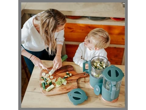 BabyMoov Nutribaby Glass, 0,3 l, Grå, Knapper, Glass, Polypropylen (PP), Industrial Grey