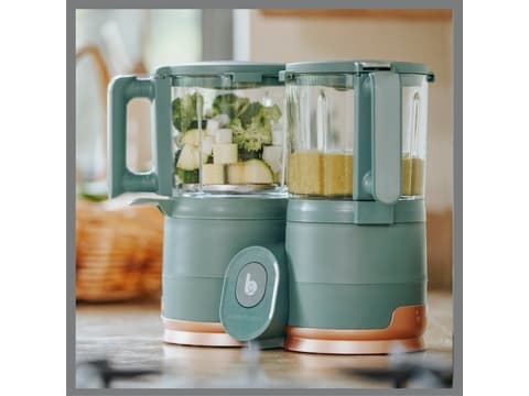 BabyMoov Nutribaby Glass, 0,3 l, Grå, Knapper, Glass, Polypropylen (PP), Industrial Grey