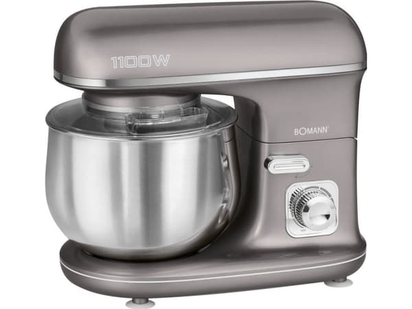 Bomann KM 6010 CB, 5 L, titaani, kääntäminen, vaivaaminen, sekoittaminen, CE, ruostumatonta terästä