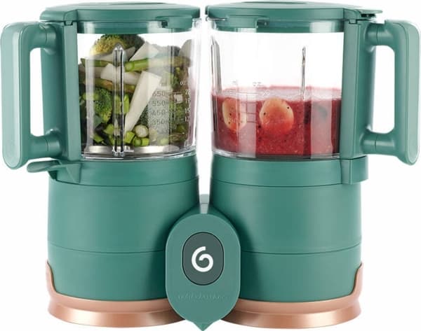 BabyMoov Nutribaby Glass, 0,3 l, Grå, Knapper, Glass, Polypropylen (PP), Industrial Grey Grå
