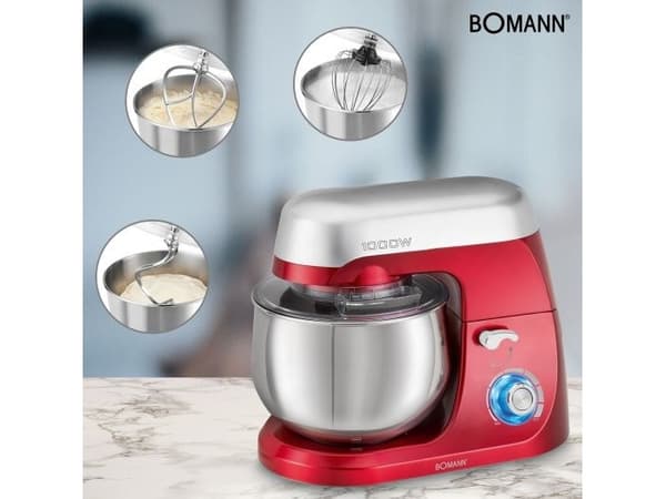Bomann KM 6009 CB, 5 l, Titan, Rotasjon, 3 kg, Rustfritt stål, 1000 W
