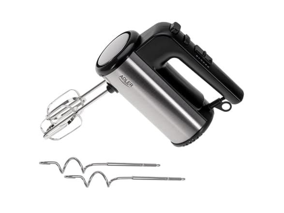 Adler Hand mixer | AD 4232 | Hand Mixer | 900 W | Number of speeds 5 | Turbo mode | Black/Stainless Steel