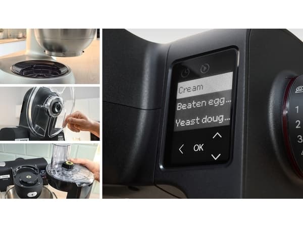 Bosch Serie 6 MUMS6ZS00, 5,5 l, Svart, Rostfritt stål, Rotations-, 1,1 m, Rostfritt stål, 1600 W