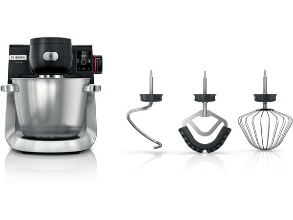 Bosch Serie 6 MUMS6ZS00, 5,5 l, Svart, Rostfritt stål, Rotations-, 1,1 m, Rostfritt stål, 1600 W