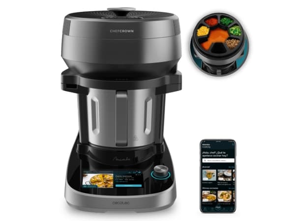 Cecotec Mambo CooKing Unique, 4,5 l, 17,8 cm (7"), Svart, 2200 W, 496 mm, 309 mm