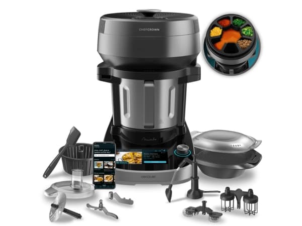Cecotec Mambo CooKing Unique, 4,5 l, 17,8 cm (7"), Svart, 2200 W, 496 mm, 309 mm