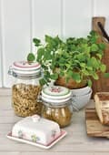 Miniatyrbillede 2 af 2: Emmaline opbevaringglas 1L Fra Greengate
