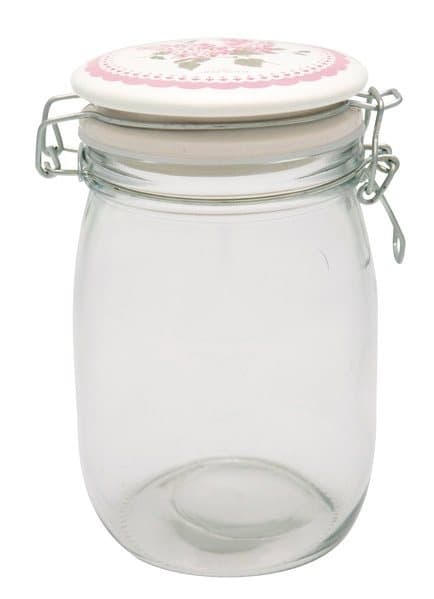 Emmaline opbevaringglas 1L Fra Greengate