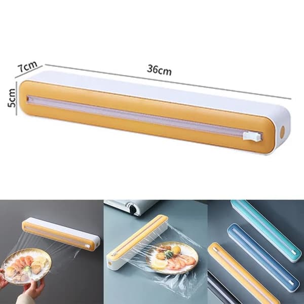 Lollanda Folieskärare - Hållare för aluminiumfolie & plastfolie 36x7x5cm