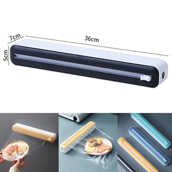 Lollanda Folieskärare - Hållare för aluminiumfolie & plastfolie 36x7x5cm