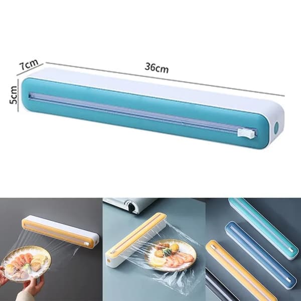 Lollanda Folieskärare - Hållare för aluminiumfolie & plastfolie 36x7x5cm