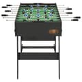 Miniatyrbild 3 av 11: vidaXL Fotbollsbord hopfällbart 121x61x80 cm svart