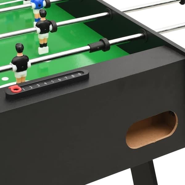 vidaXL Fotbollsbord hopfällbart 121x61x80 cm svart