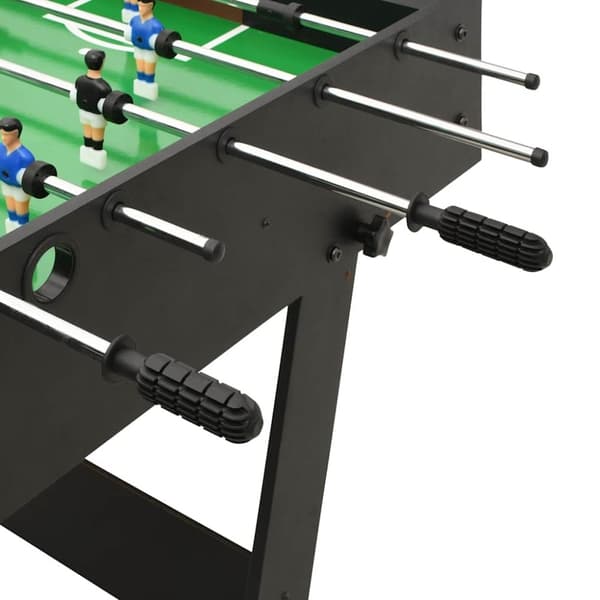 vidaXL Fotbollsbord hopfällbart 121x61x80 cm svart