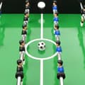 Miniatyrbild 8 av 11: vidaXL Fotbollsbord hopfällbart 121x61x80 cm svart
