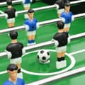 Miniatyrbild 9 av 11: vidaXL Fotbollsbord hopfällbart 121x61x80 cm svart