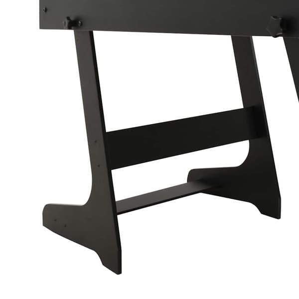 vidaXL Fotbollsbord hopfällbart 121x61x80 cm svart