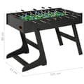 Miniatyrbild 11 av 11: vidaXL Fotbollsbord hopfällbart 121x61x80 cm svart
