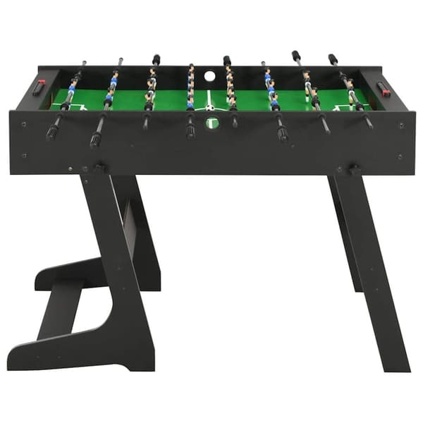 vidaXL Fotbollsbord hopfällbart 121x61x80 cm svart