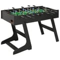 Miniatyrbild 1 av 11: vidaXL Fotbollsbord hopfällbart 121x61x80 cm svart