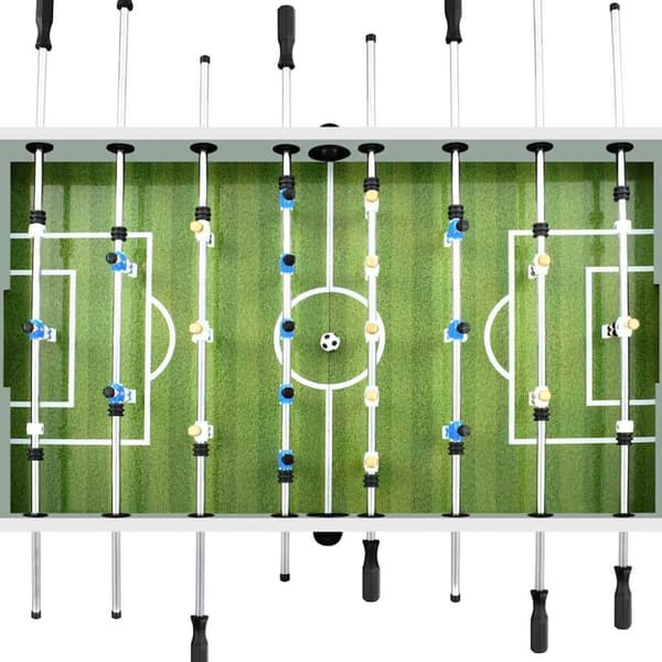 vidaXL Fotbollsbord stål 60 kg 140x74,5x87,5 cm vit