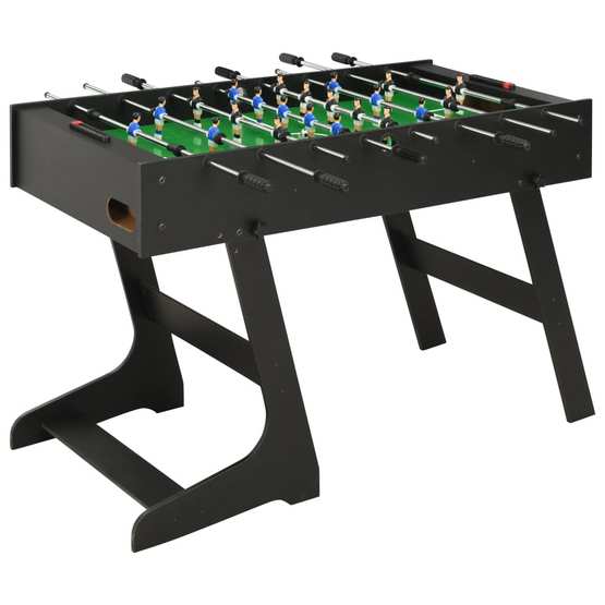 Fotbollsbord Hopfällbart 121X61X80 Cm Svart