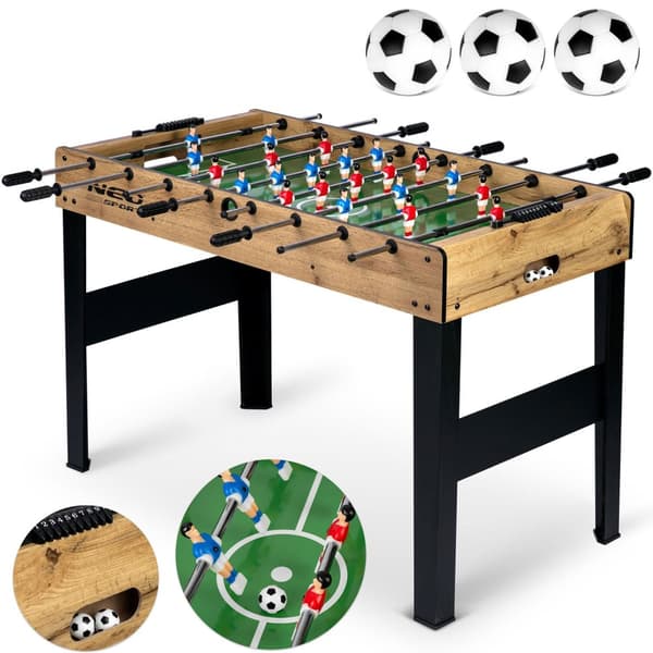 Neosport pöytäjalkapallopöytä 118x61x79cm NS-805 puinen