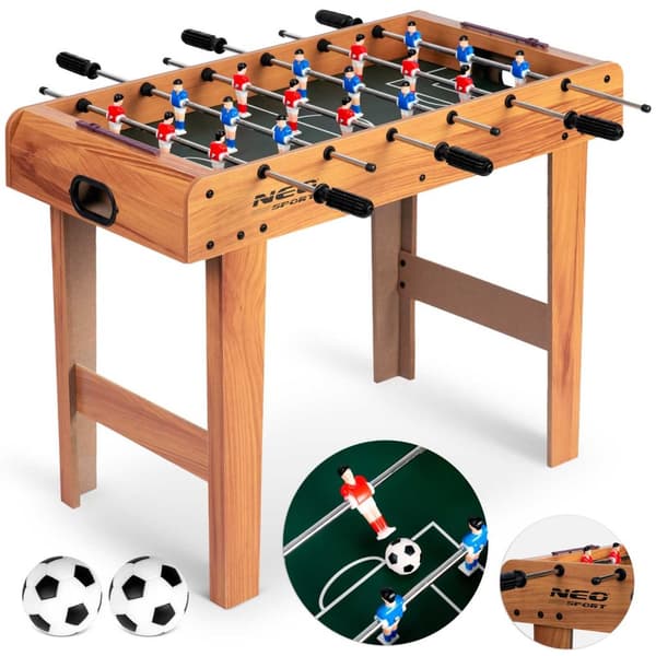 Neosport bordsfotbollsbord 70x37x62cm NS-802 trä