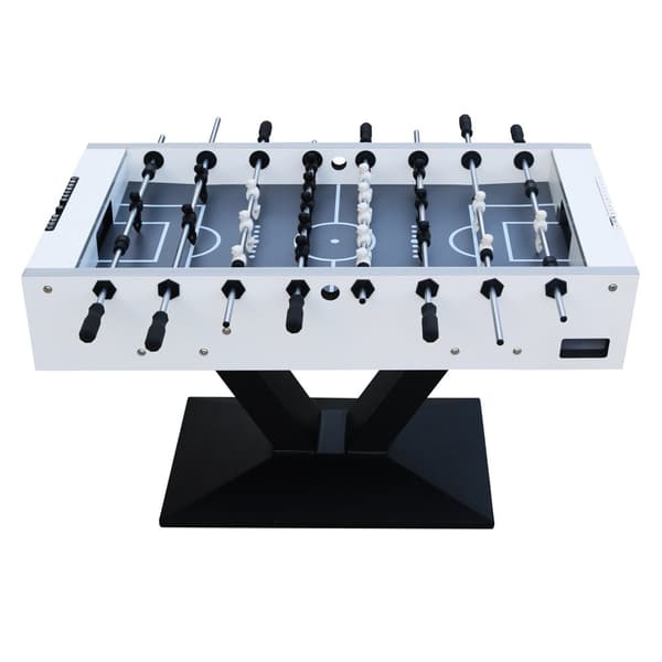 Cougar Worldcup Premium Pro Fotbollsbord i vit färg | Fotbollsbord inkl. 4 bollar och poängsättare | Fotbollsbord för barn och vuxna 141x76x90 cm