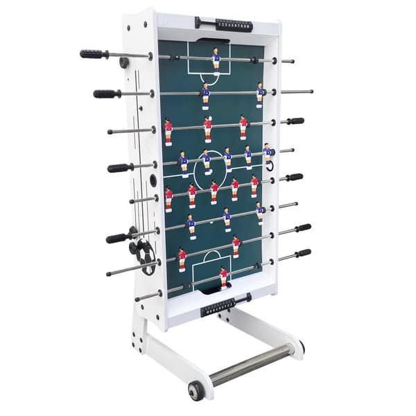 Cougar Scorpion Kick Fotbollsbord hopfällbart i vitt | Fotbollsbord inkl. 2 bollar och poängräknare | Fotbollsbord 122 x 61 x 80 cm