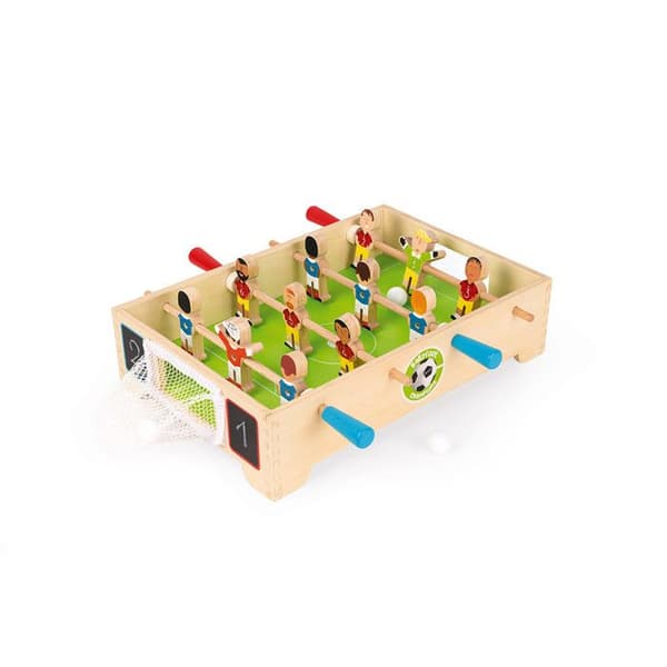 Mini Wooden Champions Bordsfotboll - JANOD - Från 3 år - Inomhus - 32x31x10cm - Orange - Blandat