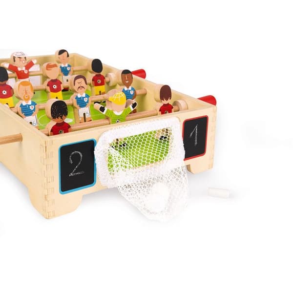 Mini Wooden Champions Bordsfotboll - JANOD - Från 3 år - Inomhus - 32x31x10cm - Orange - Blandat