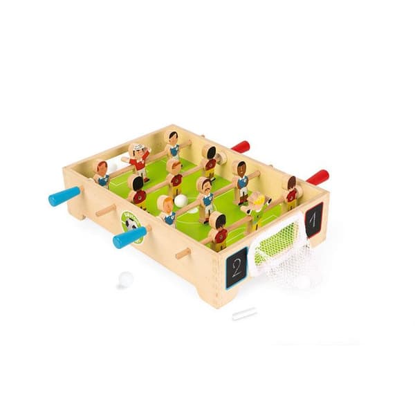 Mini Wooden Champions Bordsfotboll - JANOD - Från 3 år - Inomhus - 32x31x10cm - Orange - Blandat