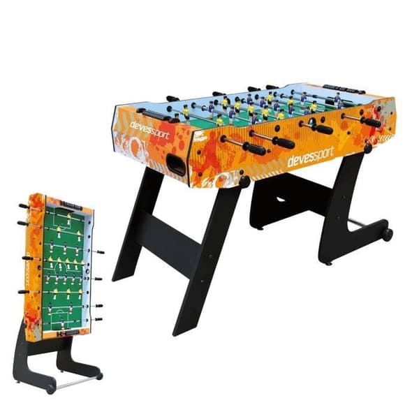 Hopfällbar bordsfotboll för barn - DEVESSPORT - Från 7 år - Mått 121 x 61 x 80 cm - Vikt 24 kg