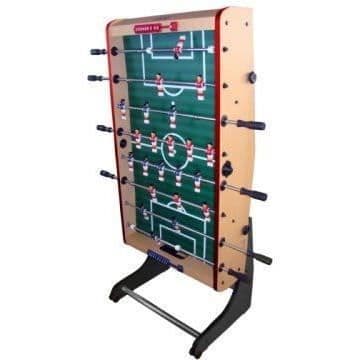 Arcade Games hopfällbar bordsfotboll - Barnsortiment - Utrymmesbesparande - 143x75x15 - Bok och svarta ben