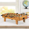 Miniatyrbild 2 av 6: Relaxdays Foosball Mini Foosball Bord Barn Vuxna Resebord Fotbollsspel BxD 69 x 37 cm, Grön-Brun