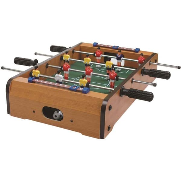 Mister Gadget MG2018 Bordsspel Bordsfotboll Med 2 resultattavlor och 2 bollar Metallplast Brun och grön H10x31x51 cm
