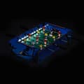 Miniatyrbild 3 av 6: Relaxdays Bordtennisbord, LED-lampor, barn &amp; vuxna, 4 stångar, 2 bollar ingår, mini fotbollsspel, blå