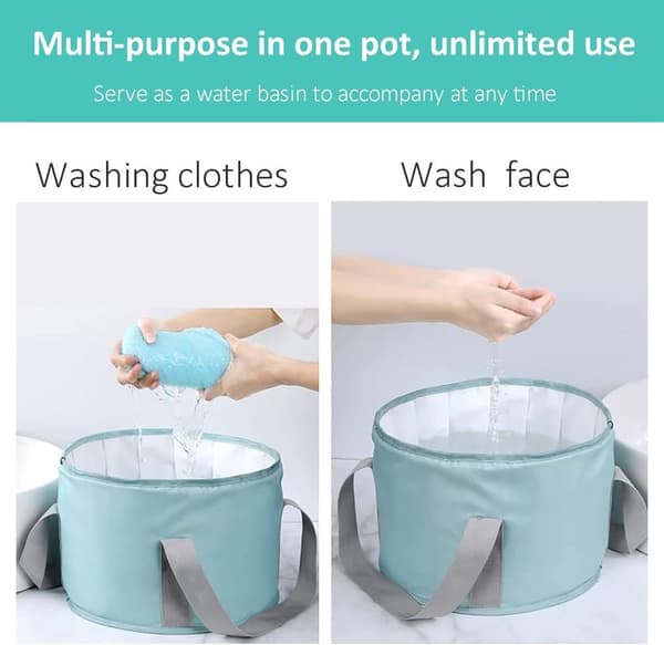 Lollanda Foldable Foot Bath - Badekar til fodspa og fodpleje, bærbart til hjemmet, rejser, camping og udendørs brug