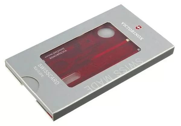 VICTORINOX SWISSCARD NAILCARE CLASSIC black, nagelfil, nagelsax